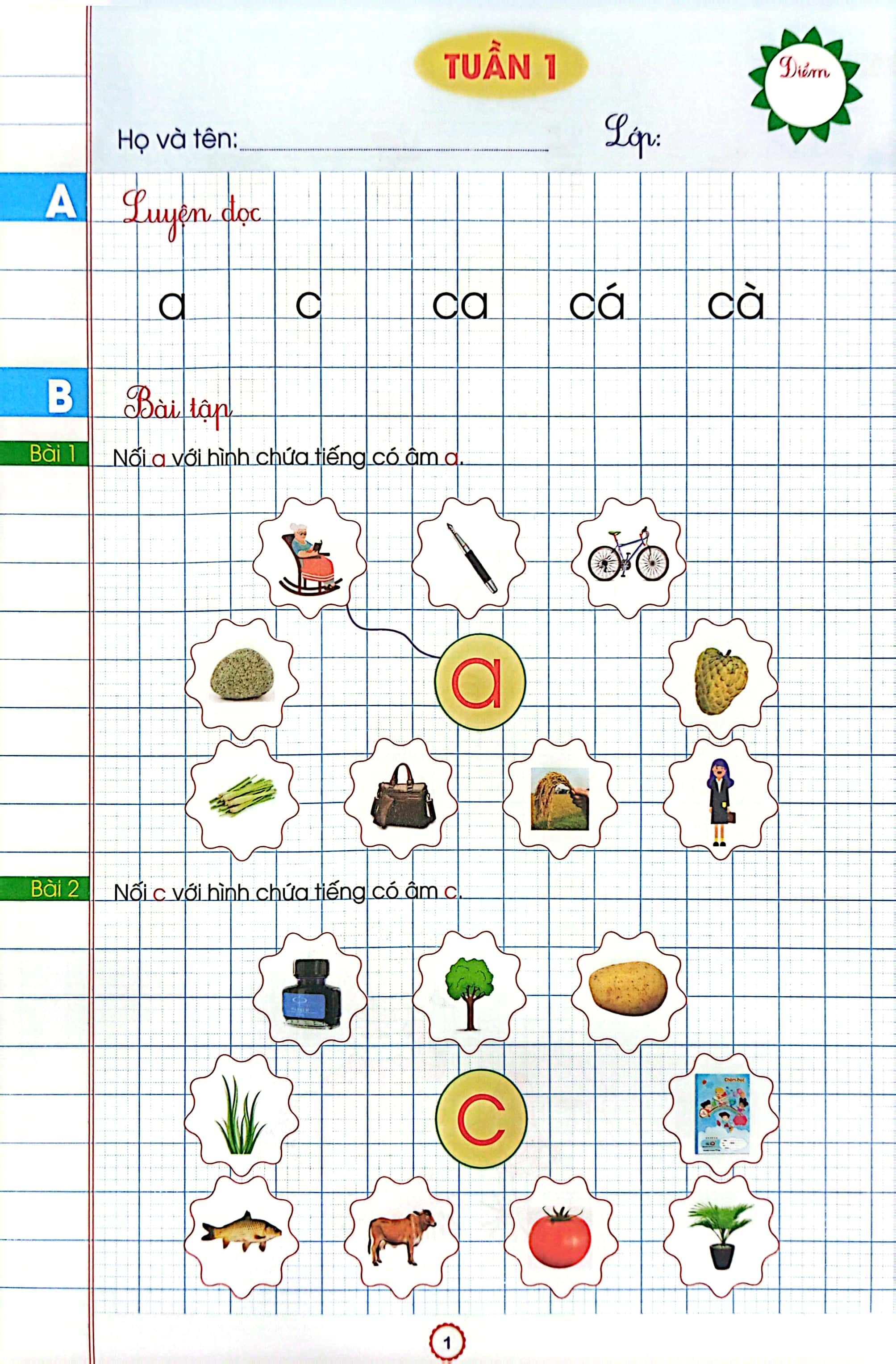 phiếu bài tập cuối tuần - tiếng việt lớp 1 (bộ sách: cánh diều)