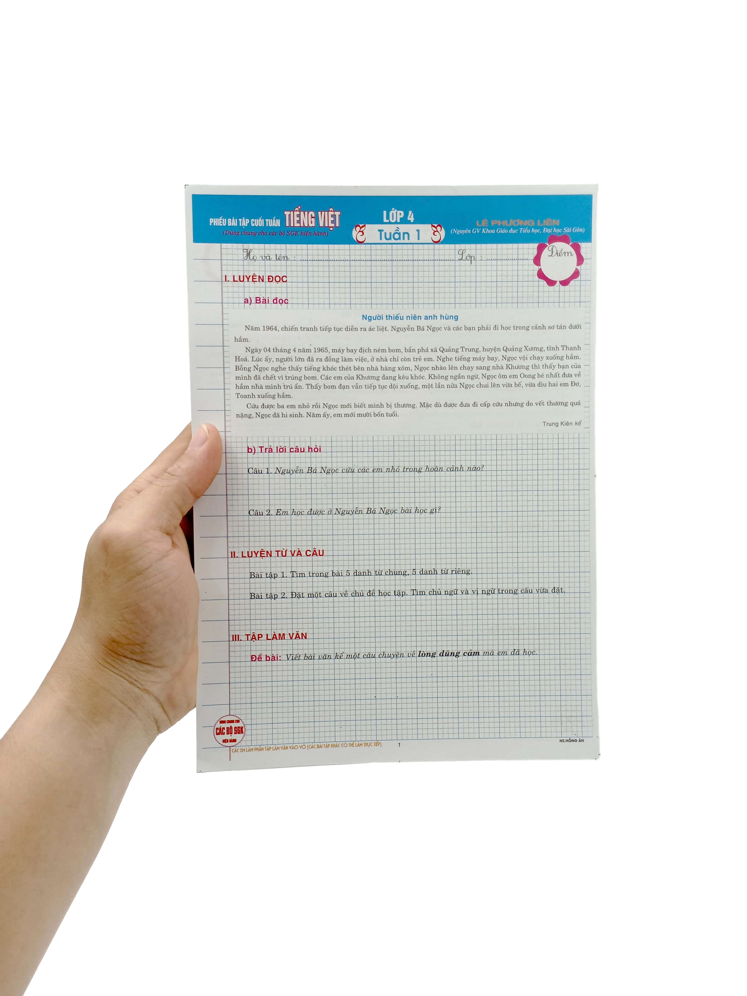 phiếu bài tập cuối tuần tiếng việt lớp 4