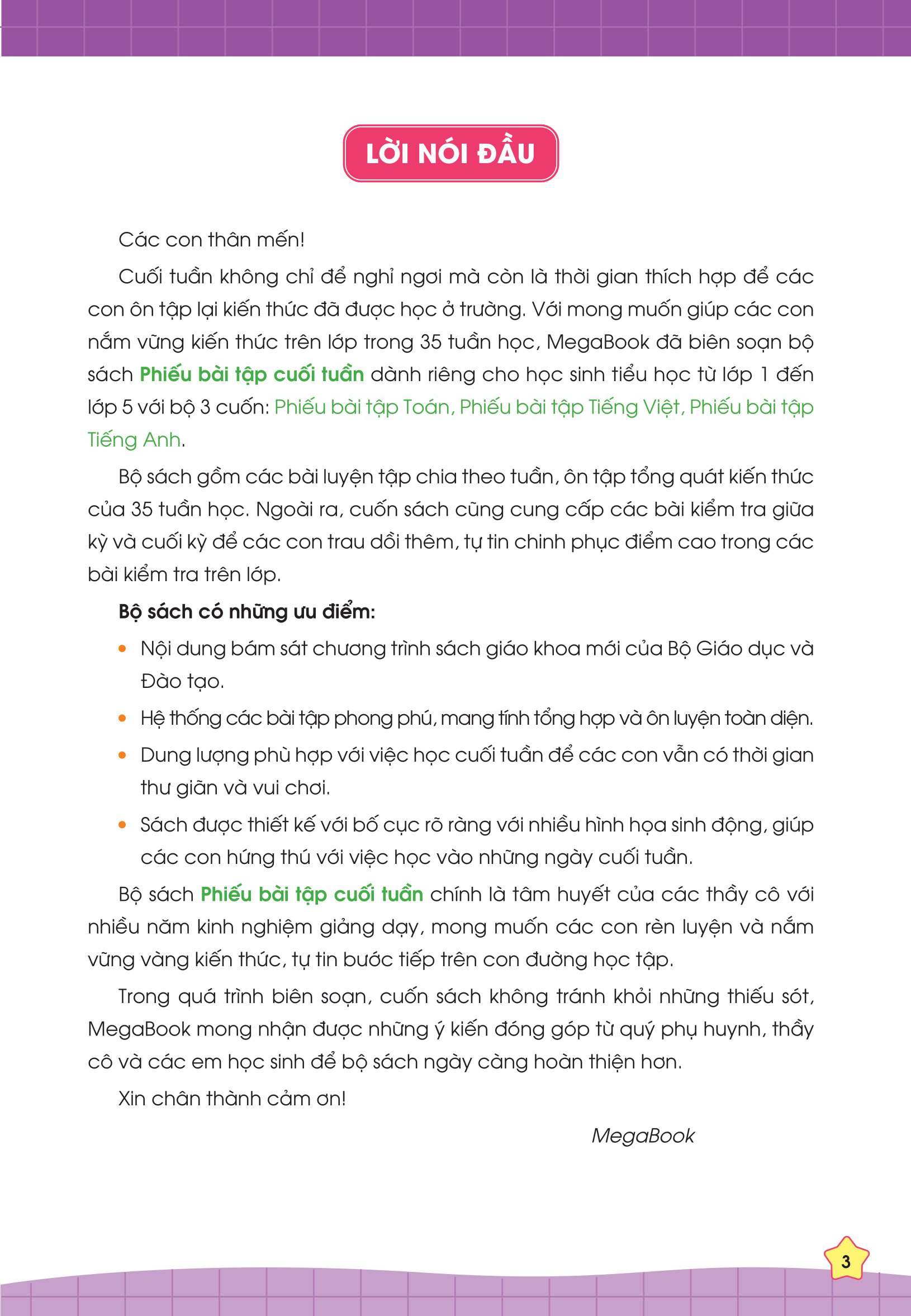 phiếu bài tập cuối tuần toán 3