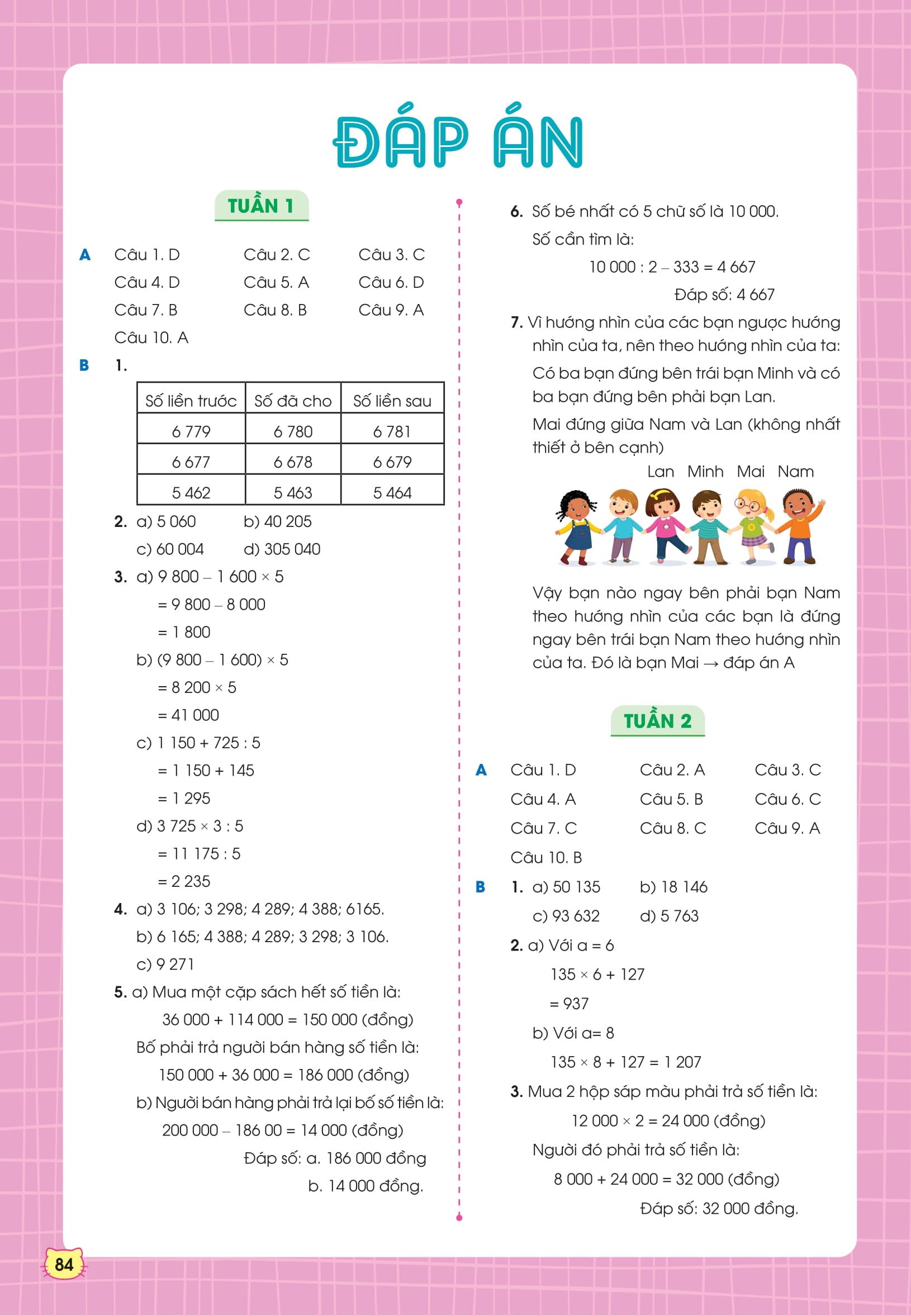 phiếu bài tập cuối tuần toán 4