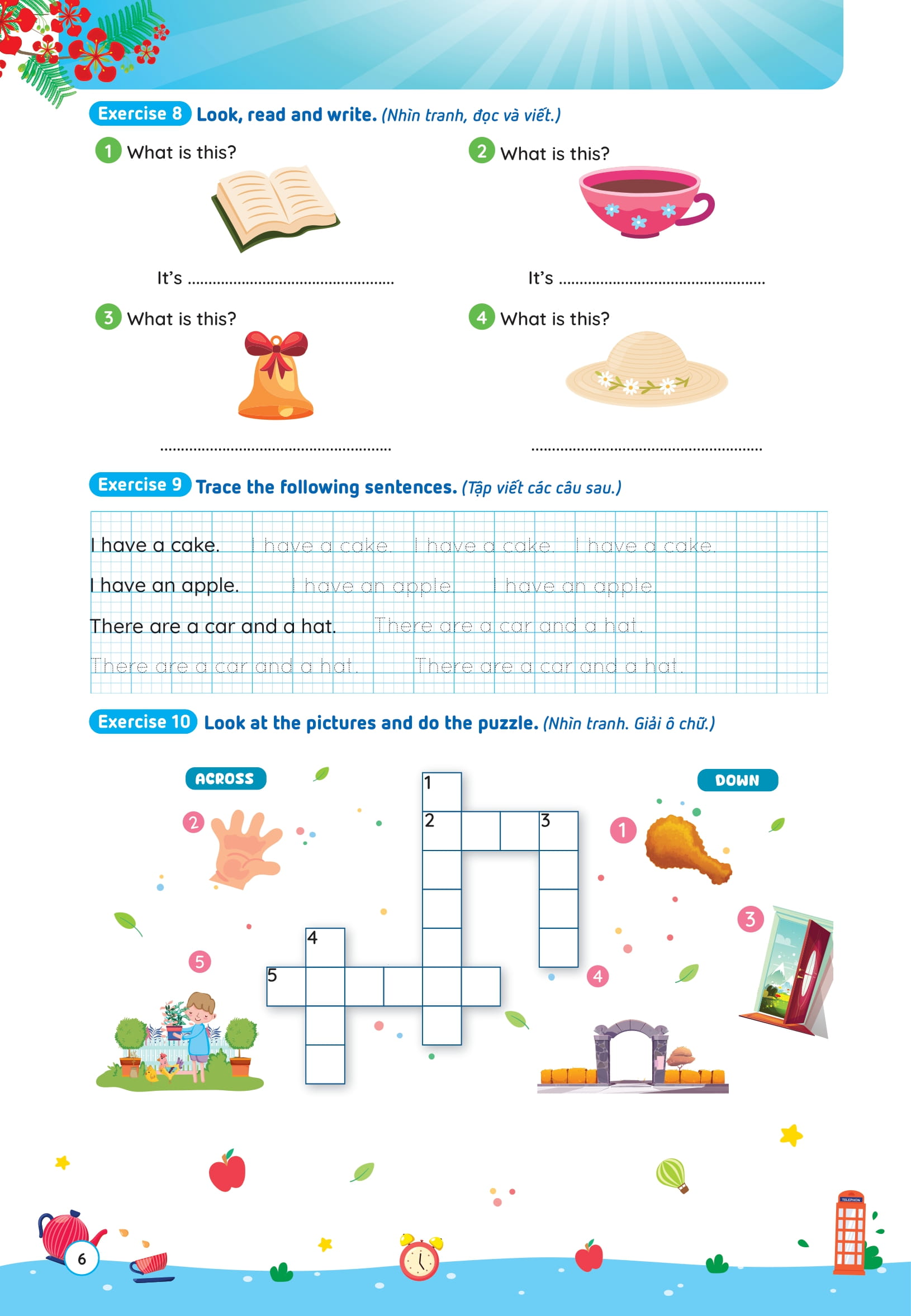 Phieu On He Tieng Anh Lop 1