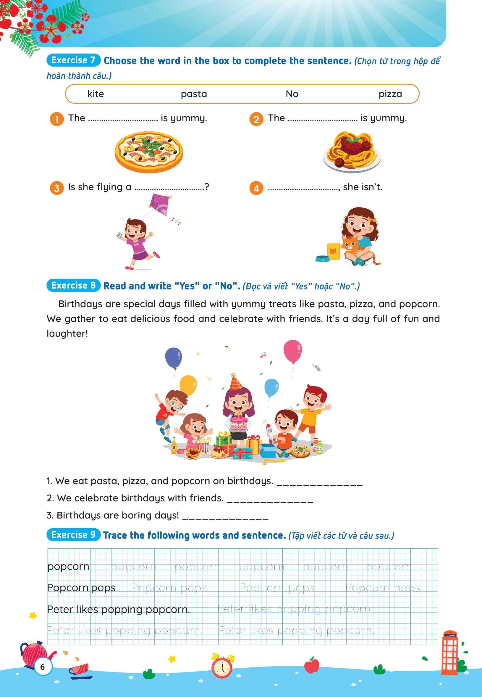 Phieu On He Tieng Anh Lop 2