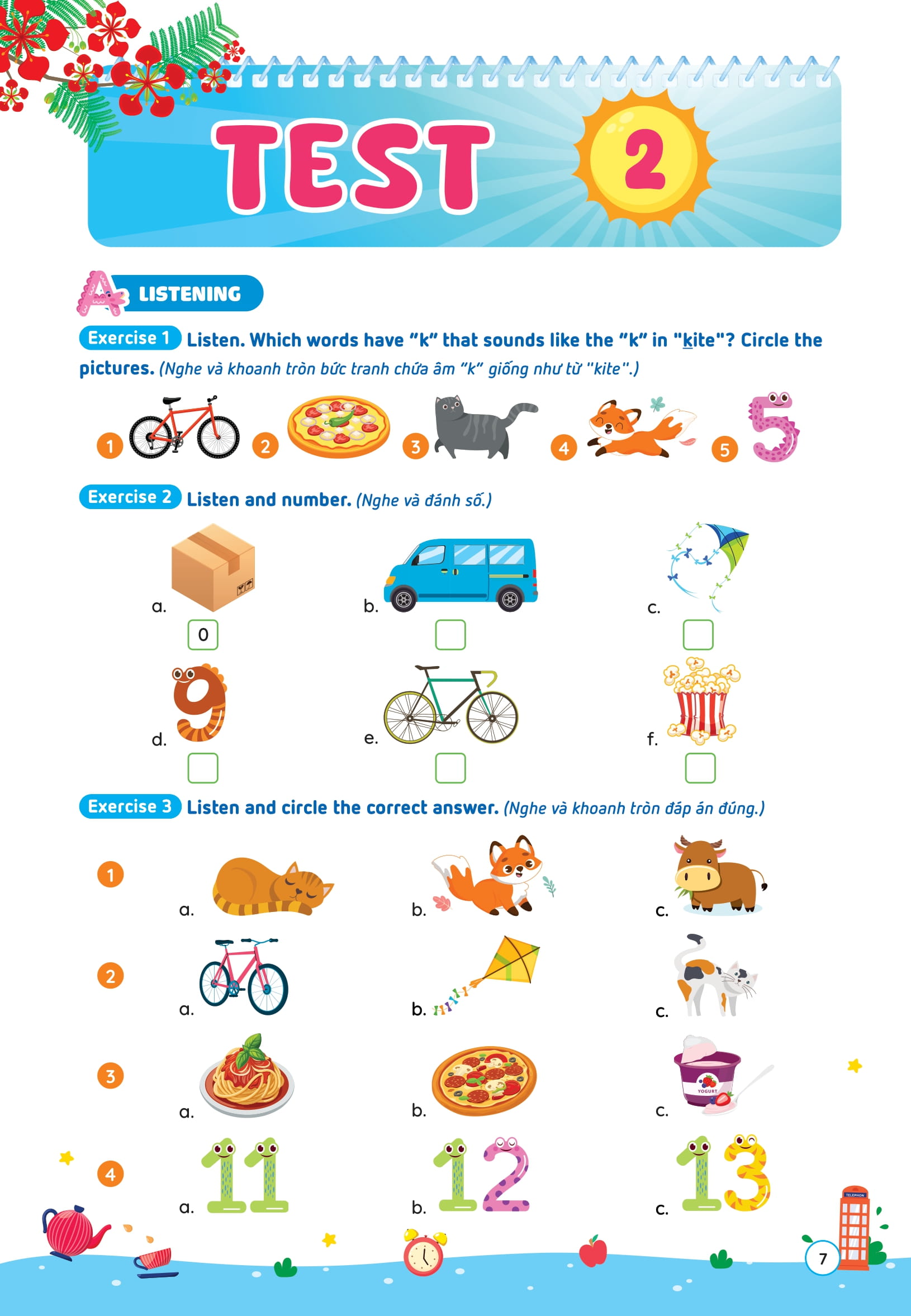 Phieu On He Tieng Anh Lop 2