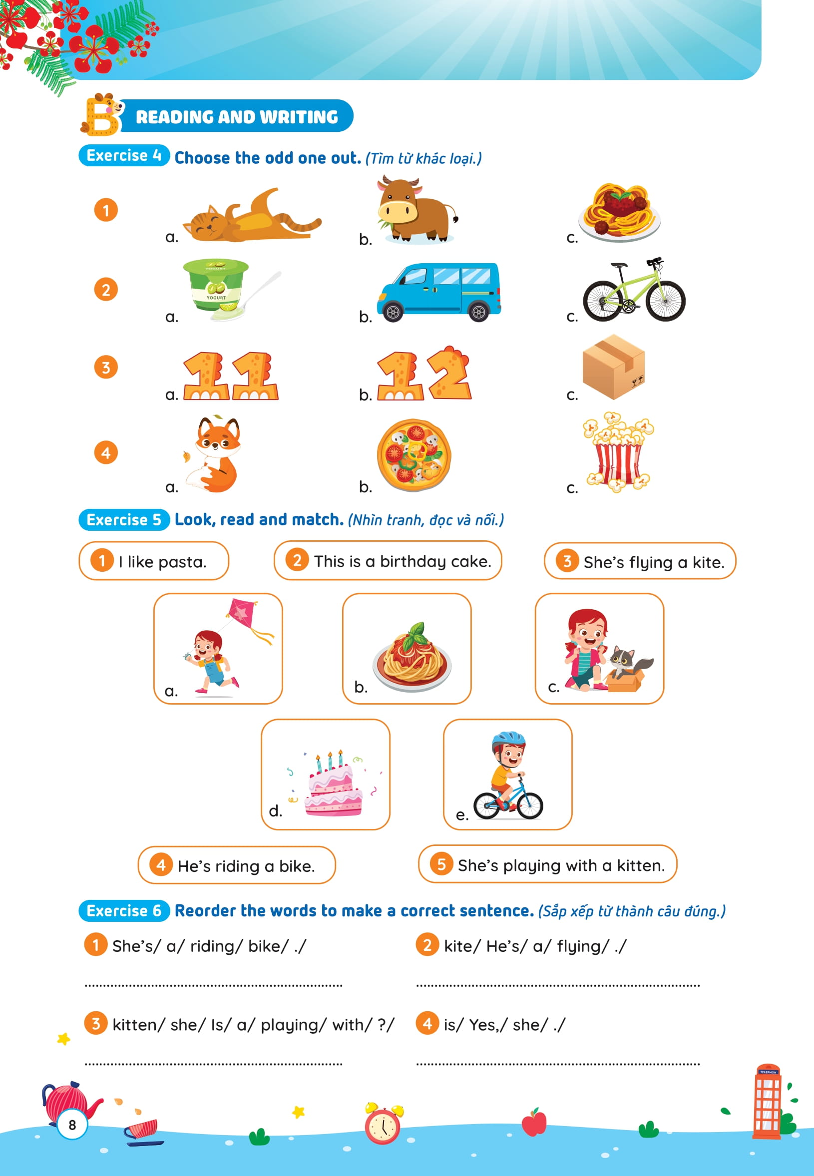 Phieu On He Tieng Anh Lop 2