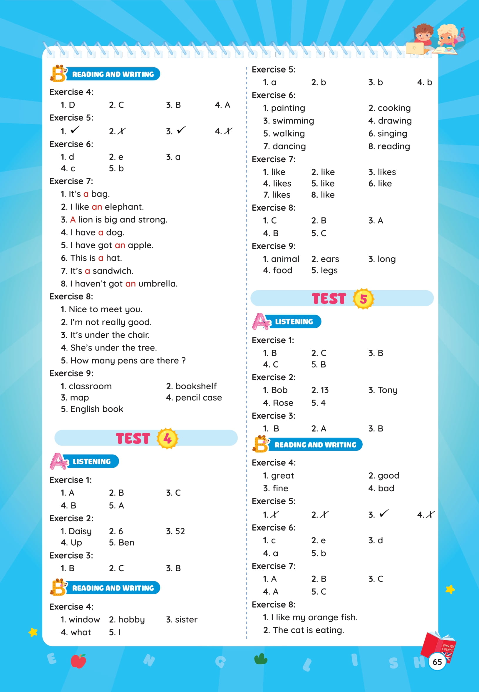 Phieu On He Tieng Anh Lop 3