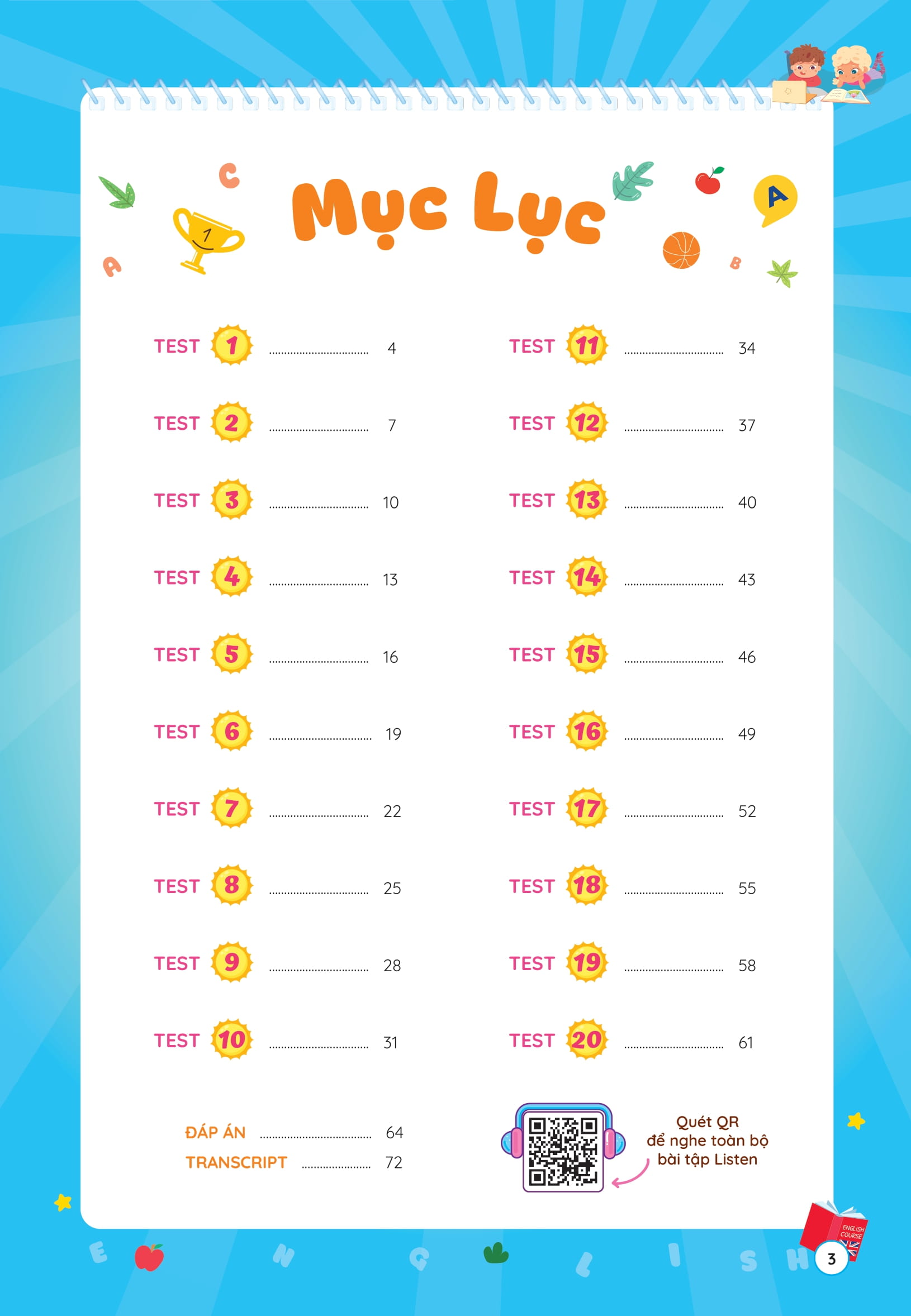 Phieu On He Tieng Anh Lop 3