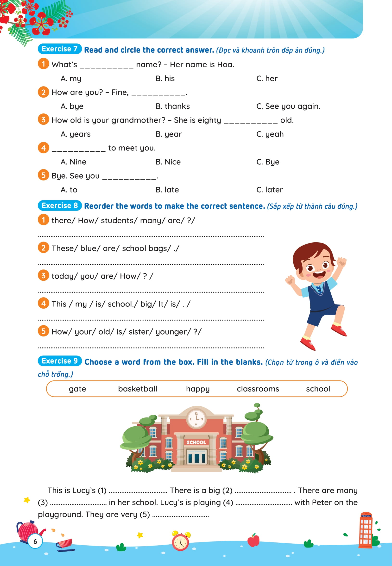 Phieu On He Tieng Anh Lop 3