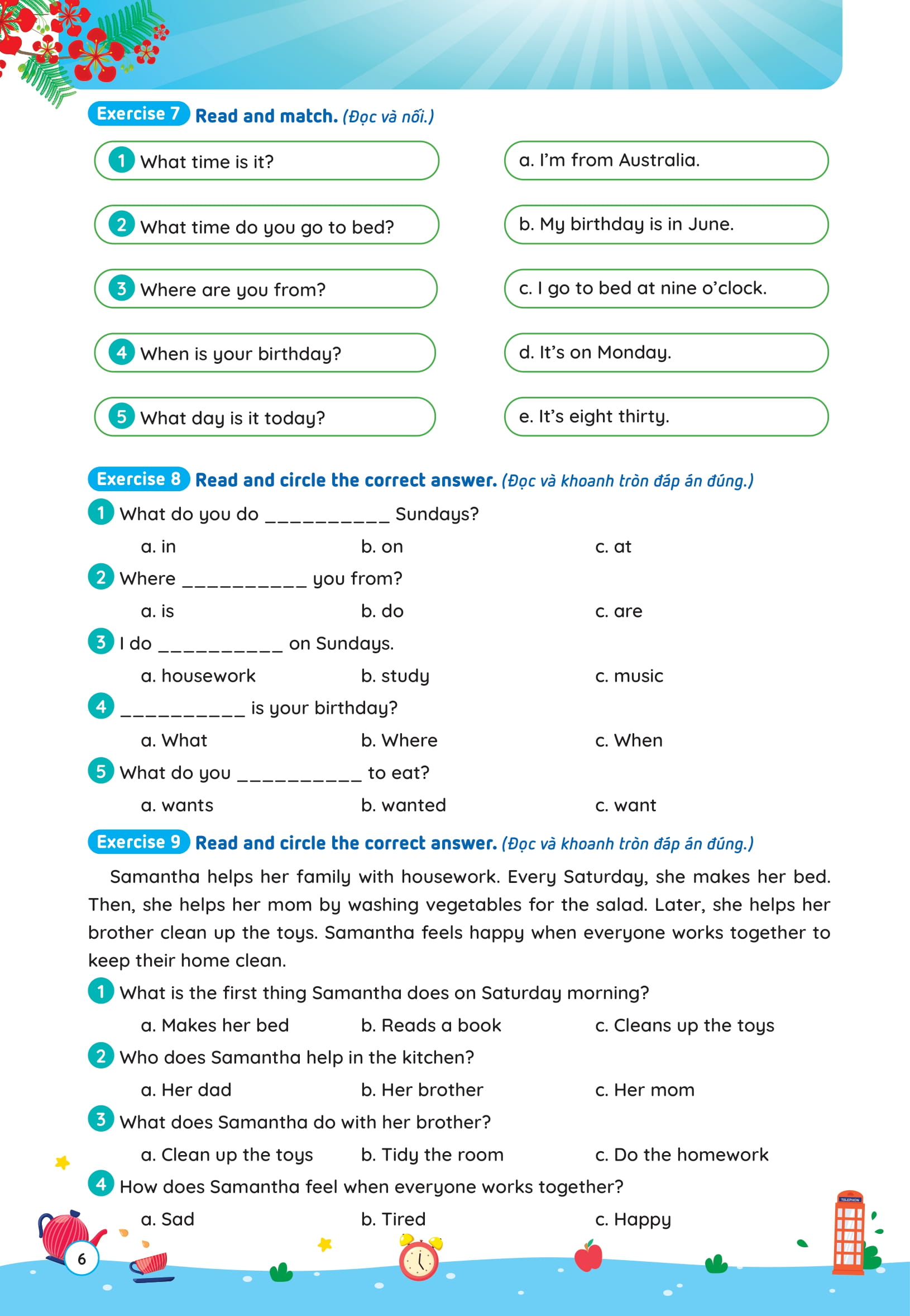 Phieu On He Tieng Anh Lop 4