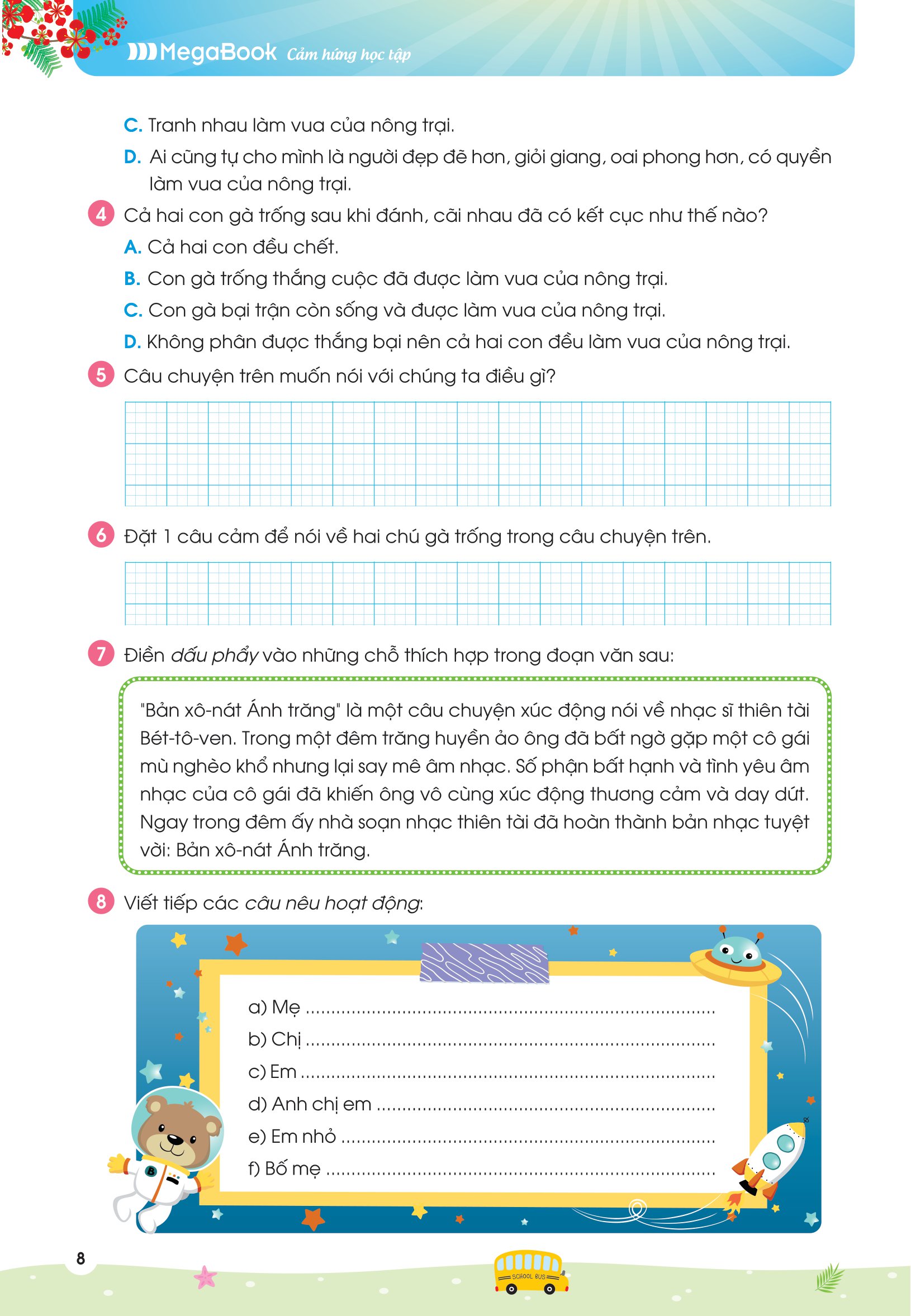 phiếu ôn hè tiếng việt lớp 3