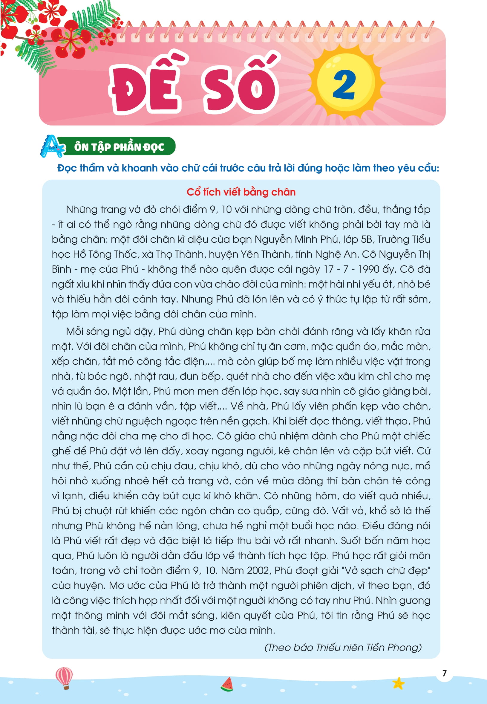 Phieu On He Tieng Viet Lop 4