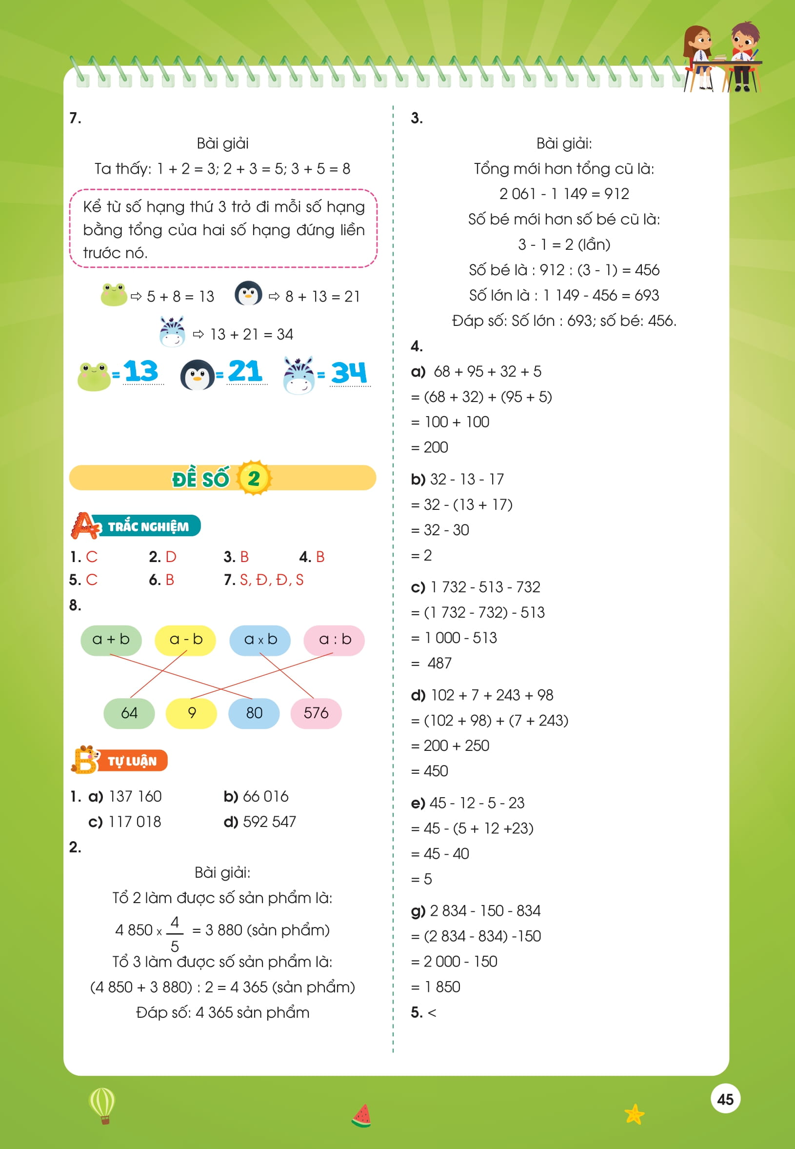 Phieu On He Toan Lop 4