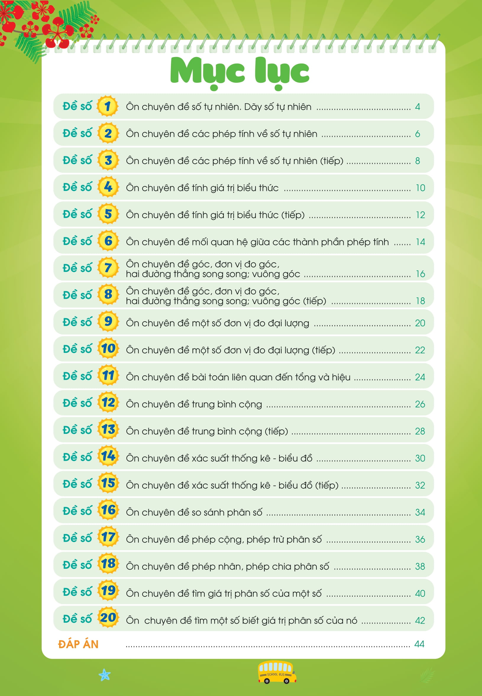 Phieu On He Toan Lop 4