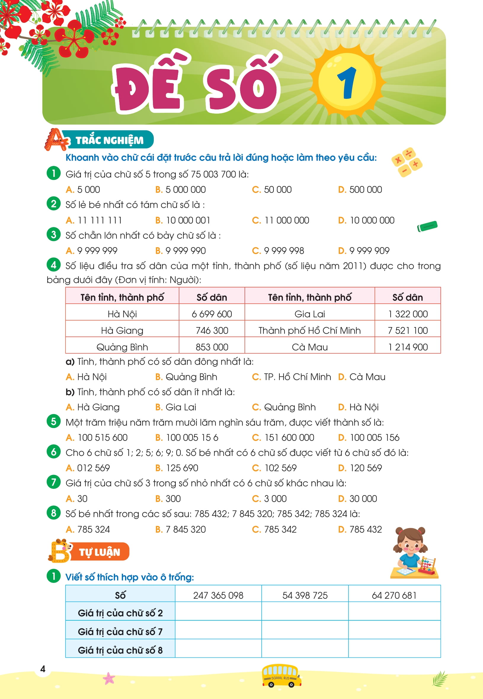 Phieu On He Toan Lop 4