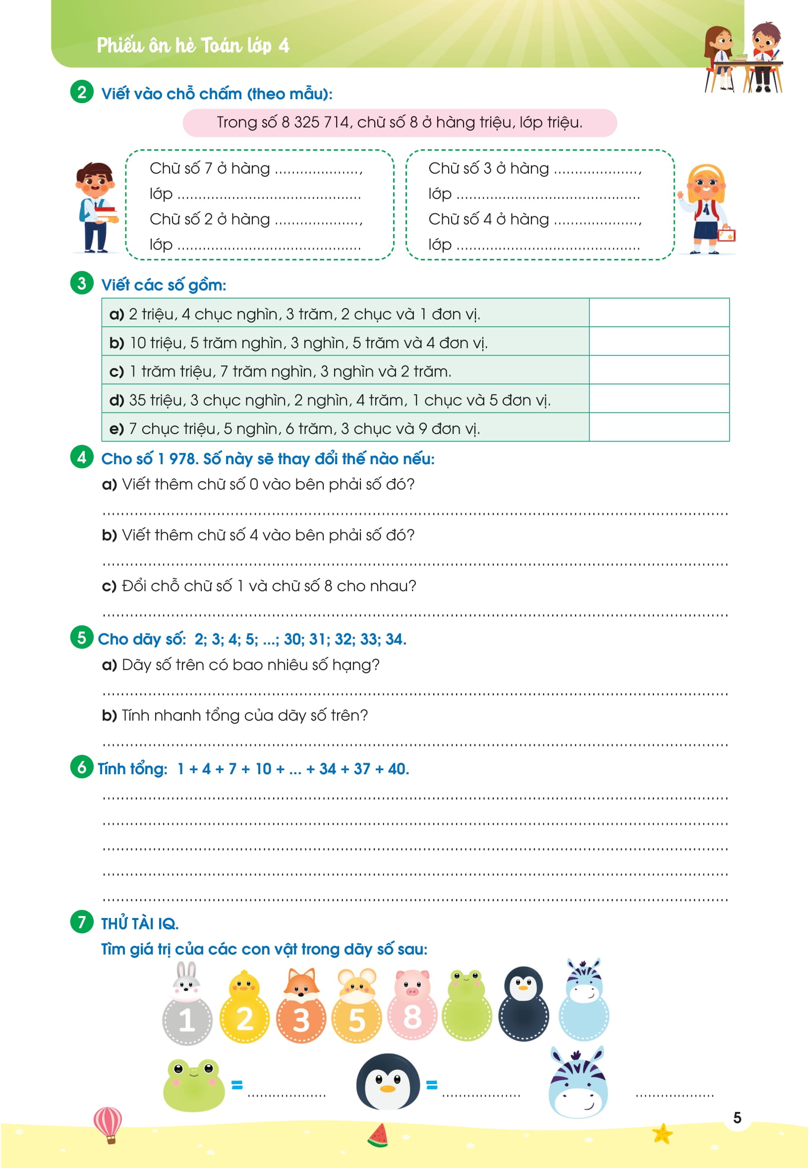 Phieu On He Toan Lop 4