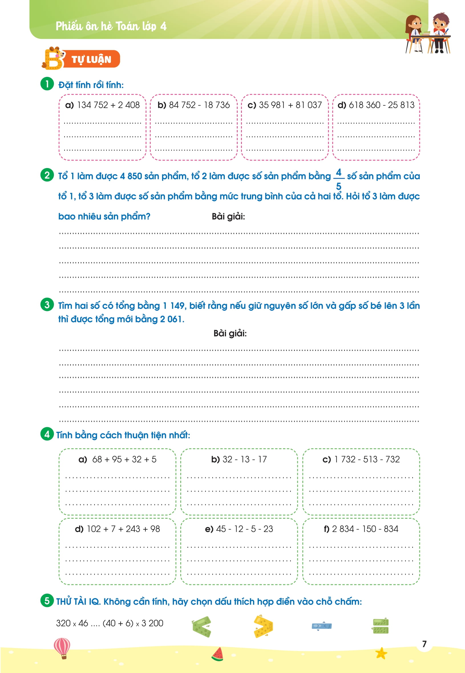 Phieu On He Toan Lop 4