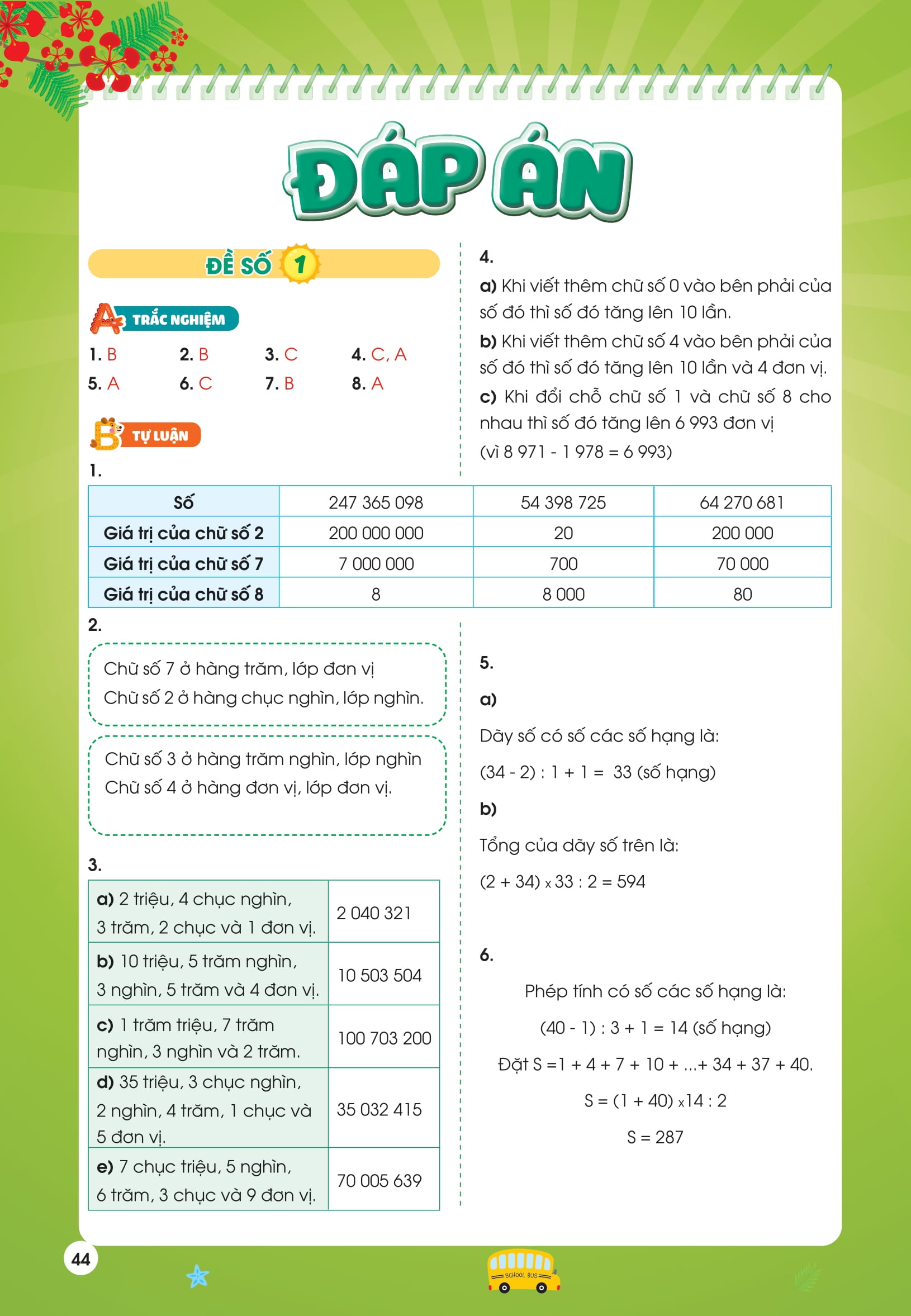 Phieu On He Toan Lop 4