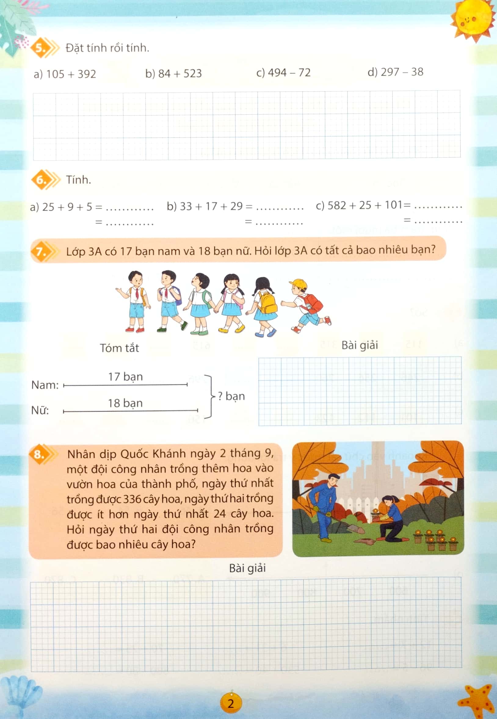 phiếu ôn tập cuối tuần - môn toán - lớp 3 - chân trời sáng tạo (2023)