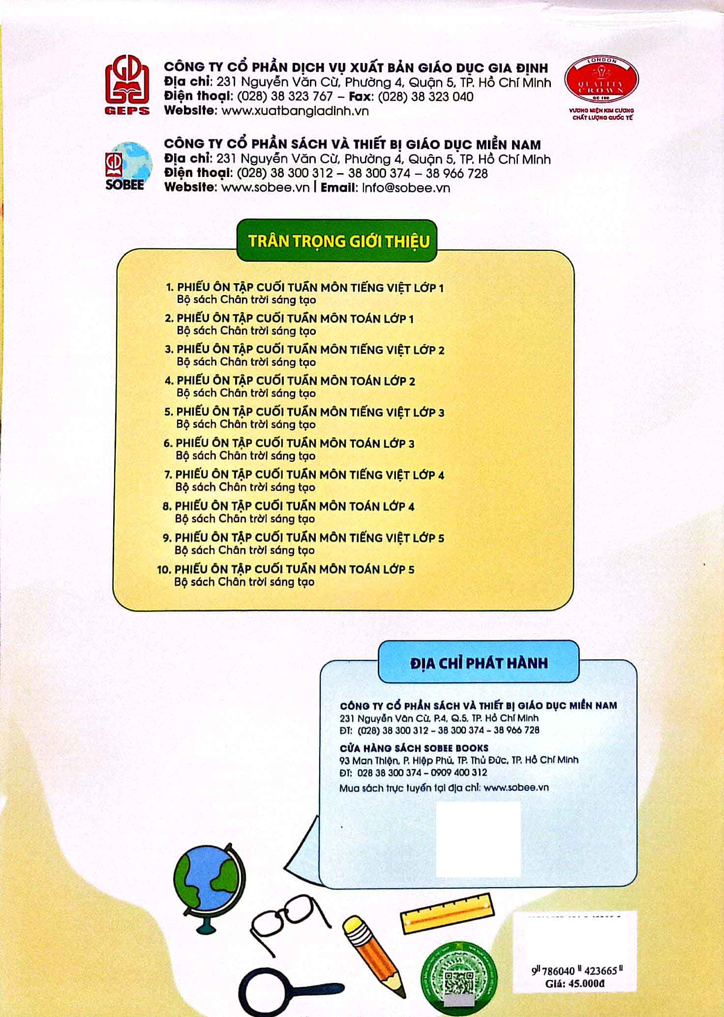 phiếu ôn tập cuối tuần môn toán lớp 5 (chân trời) (chuẩn)