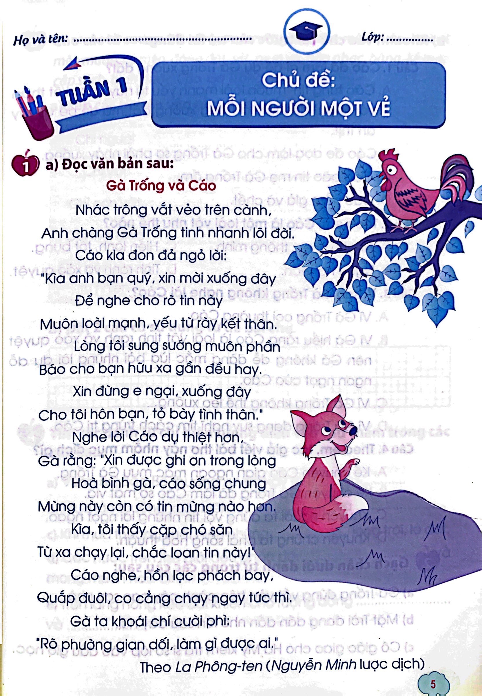 phiếu ôn tập cuối tuần tiếng việt lớp 4 (theo chương trình giáo dục phổ thông mới)