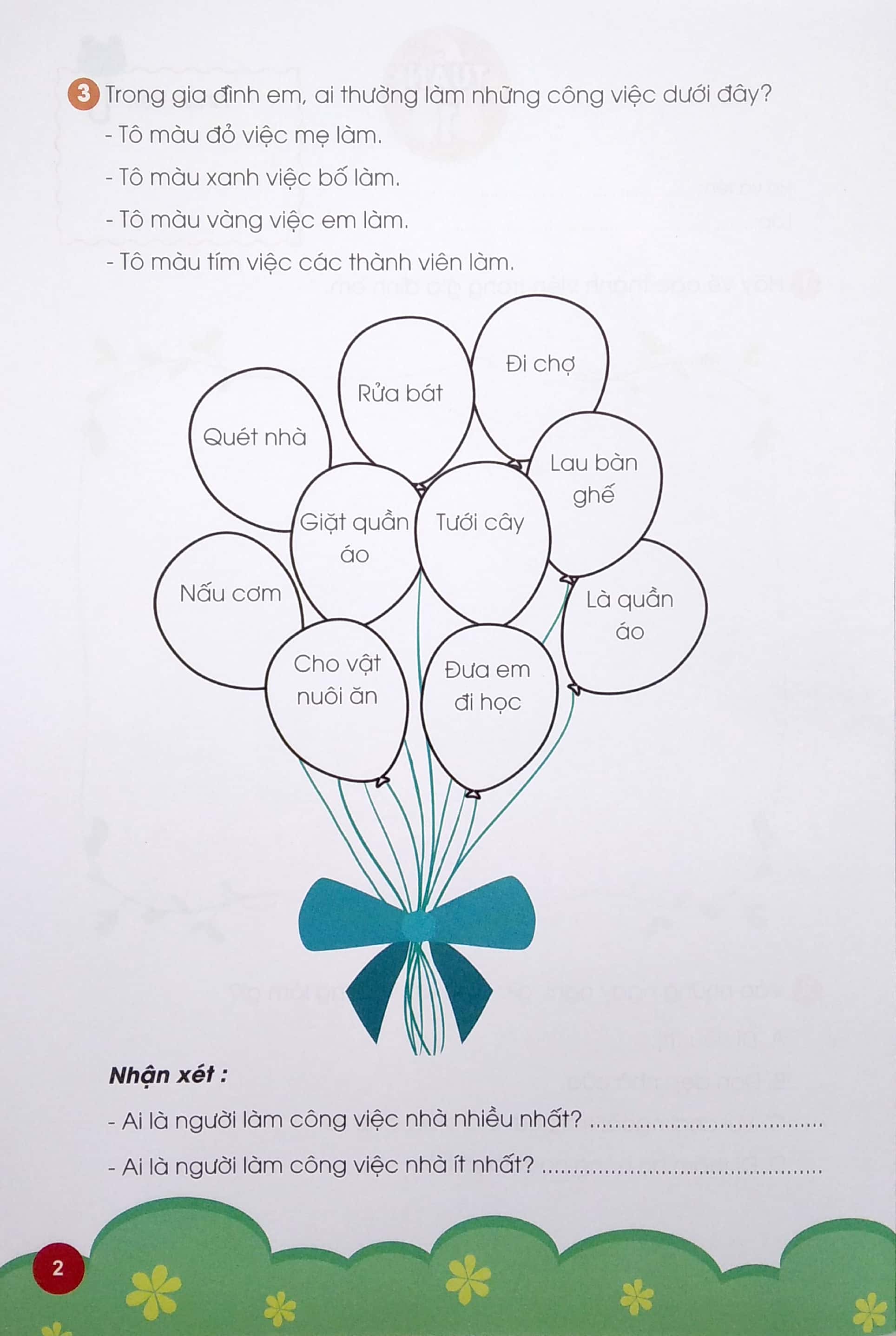 phiếu thực hành cuối tuần môn tự nhiên và xã hội 1 (bộ sách cánh diều) - 2020