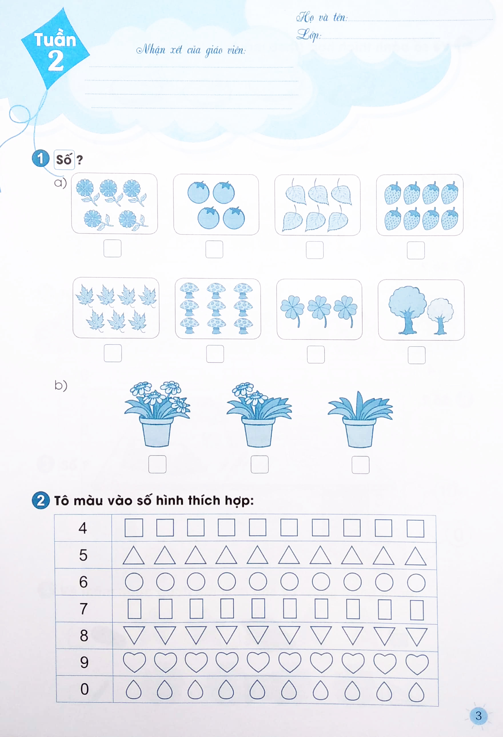 phiếu thực hành cuối tuần toán 1 (cánh diều)