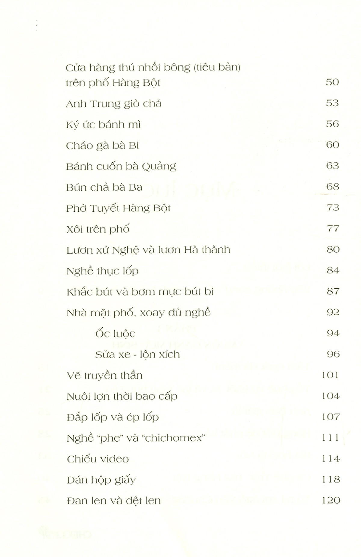 phố hàng bột, chuyện "tầm phào" mà nhớ