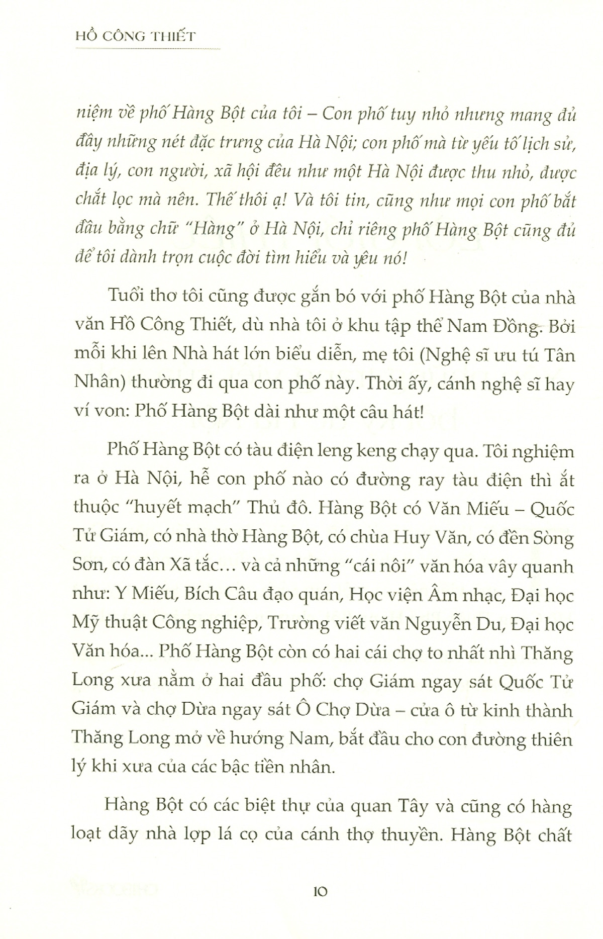 phố hàng bột, chuyện "tầm phào" mà nhớ