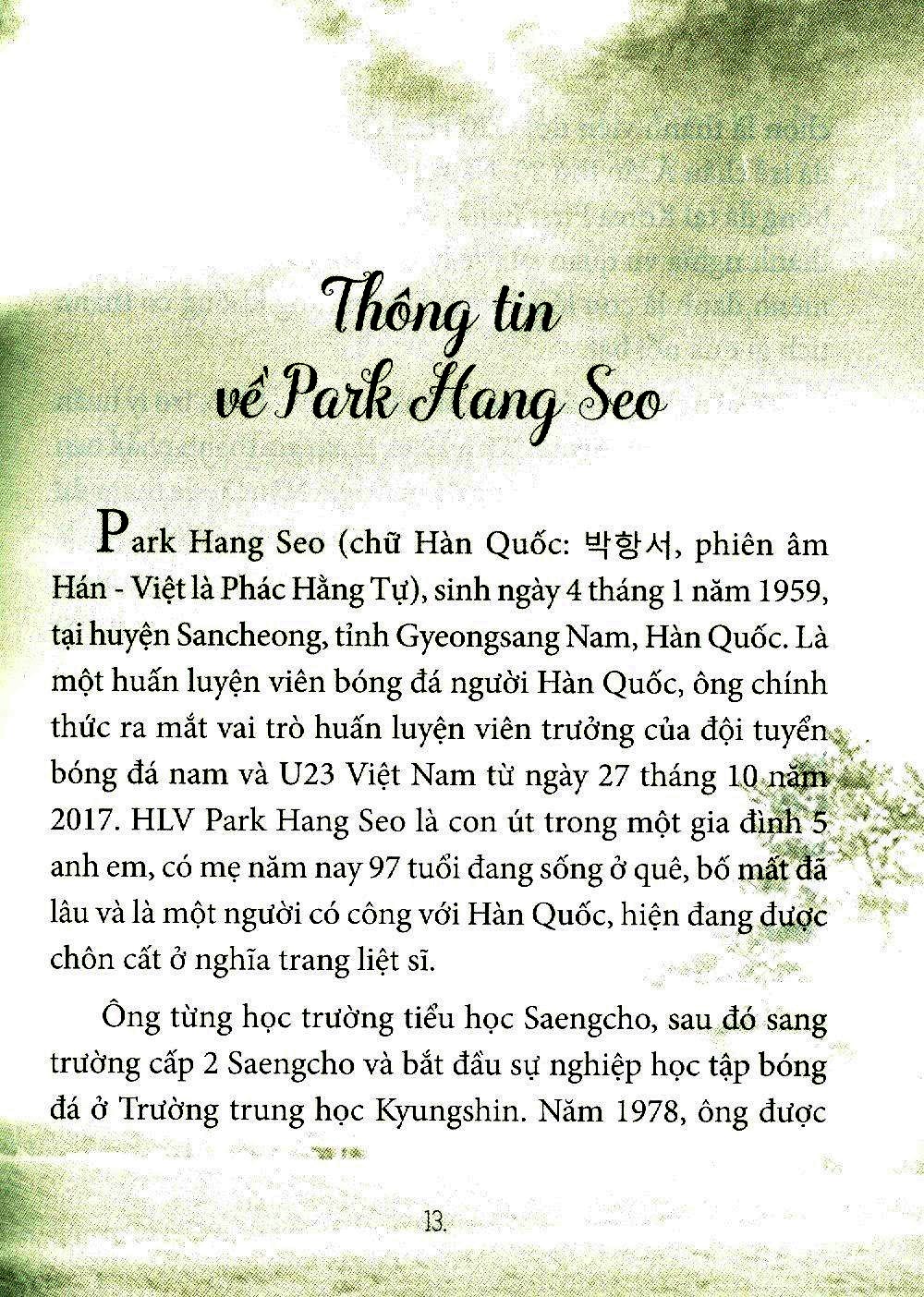 phong cách quản trị park hang seo - bí quyết thành công của doanh nghiệp hàn quốc (tái bản 2019)