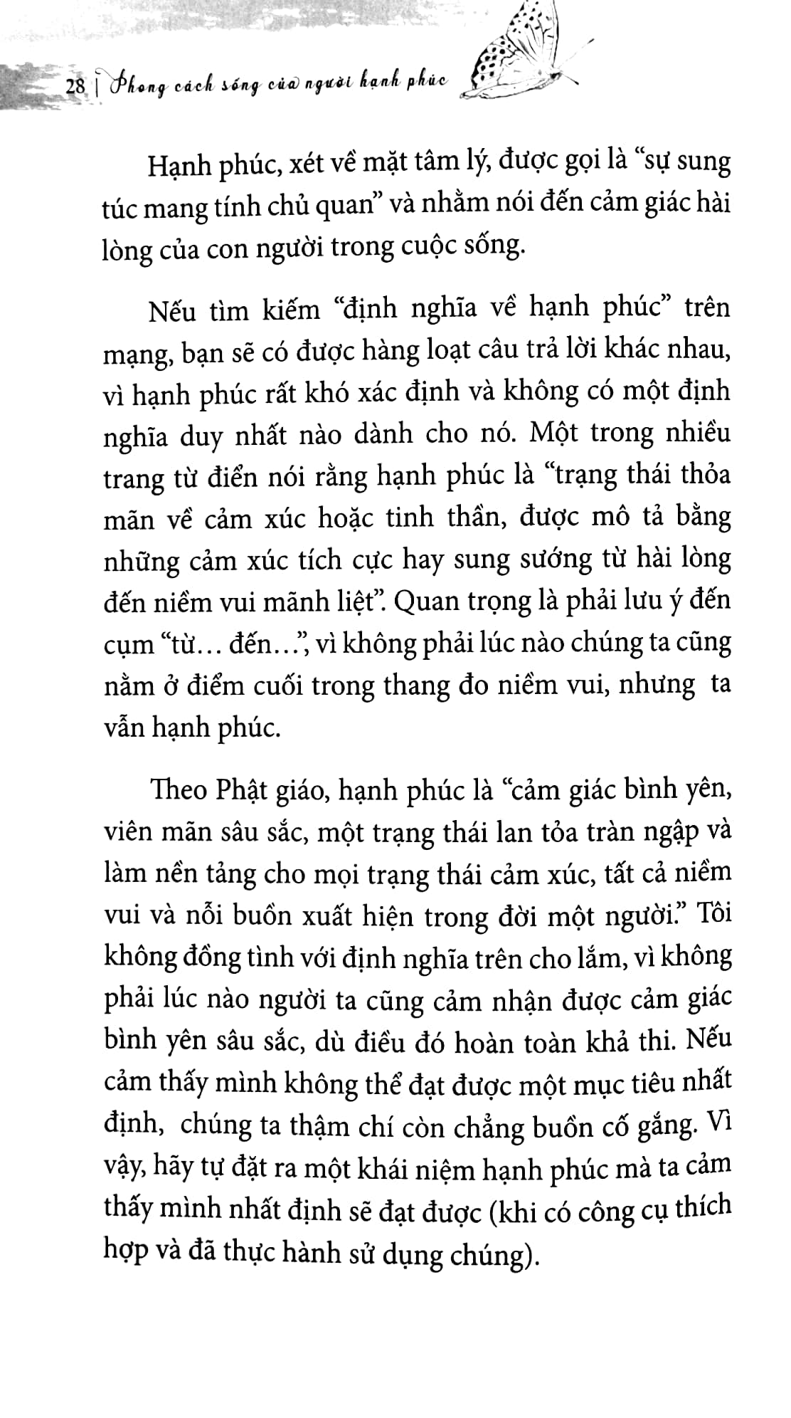 phong cách sống của người hạnh phúc