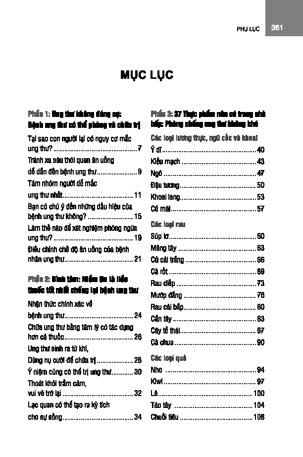 phòng chống ung thư thật là đơn giản