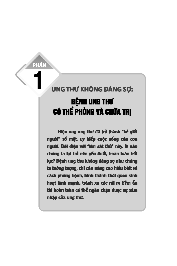 phòng chống ung thư thật là đơn giản