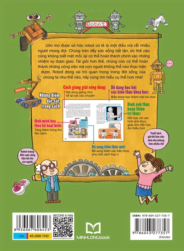 phòng nghiên cứu khoa học thú vị - lễ hội robot - robot trong đời sống (tái bản 2022)