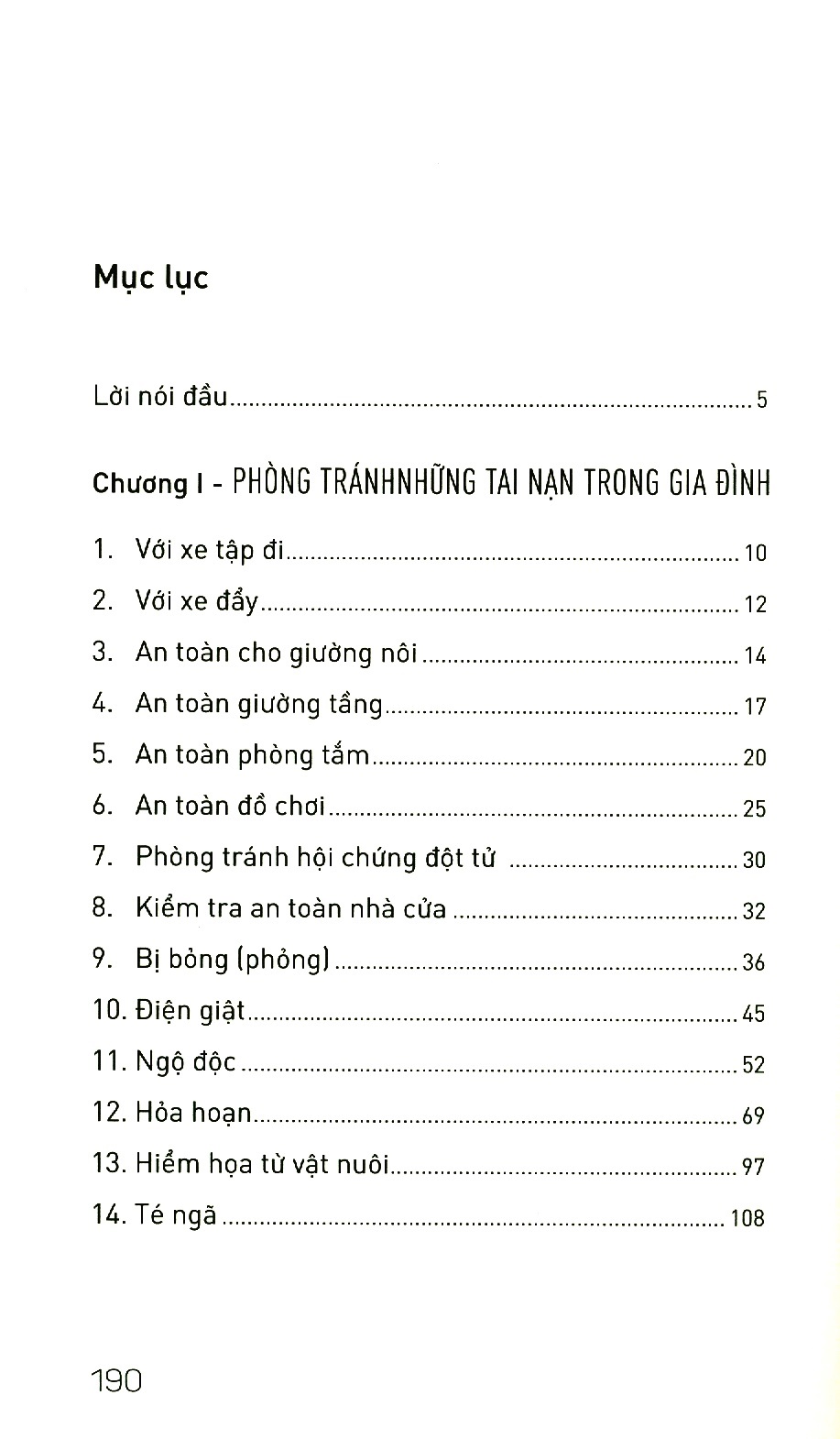 phòng ngừa tai nạn, thương tích trong gia đình