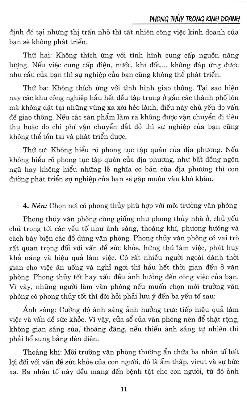 phong thủy trong kinh doanh