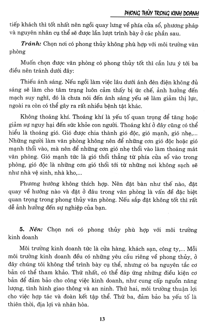 phong thủy trong kinh doanh