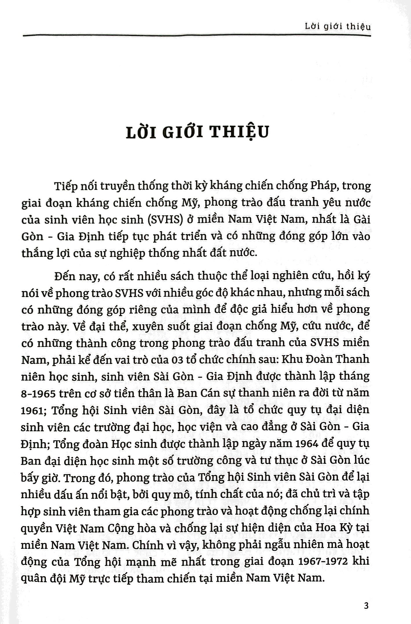 phong trào đấu tranh yêu nước sinh viên học sinh cao trào 1969 - 1972