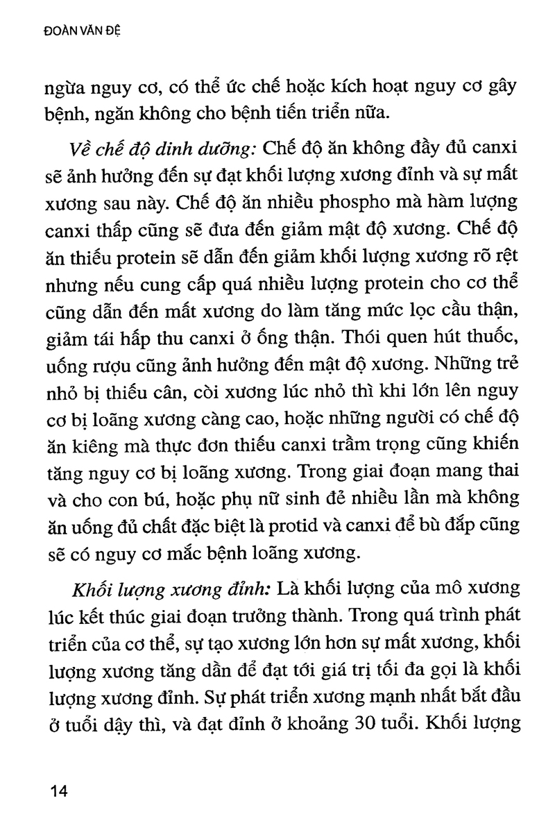 phòng và chữa bệnh loãng xương (tái bản)