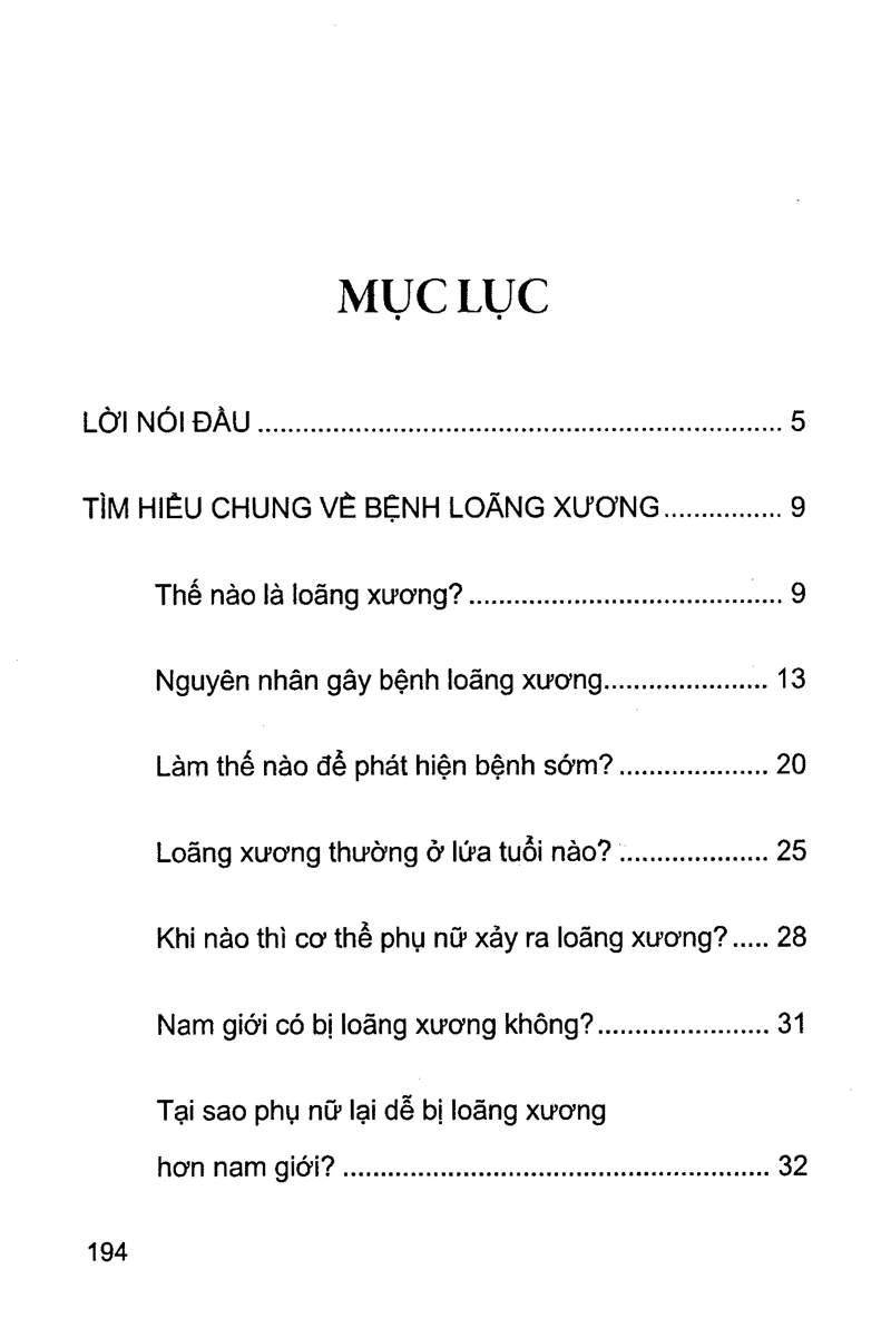 phòng và chữa bệnh loãng xương (tái bản)