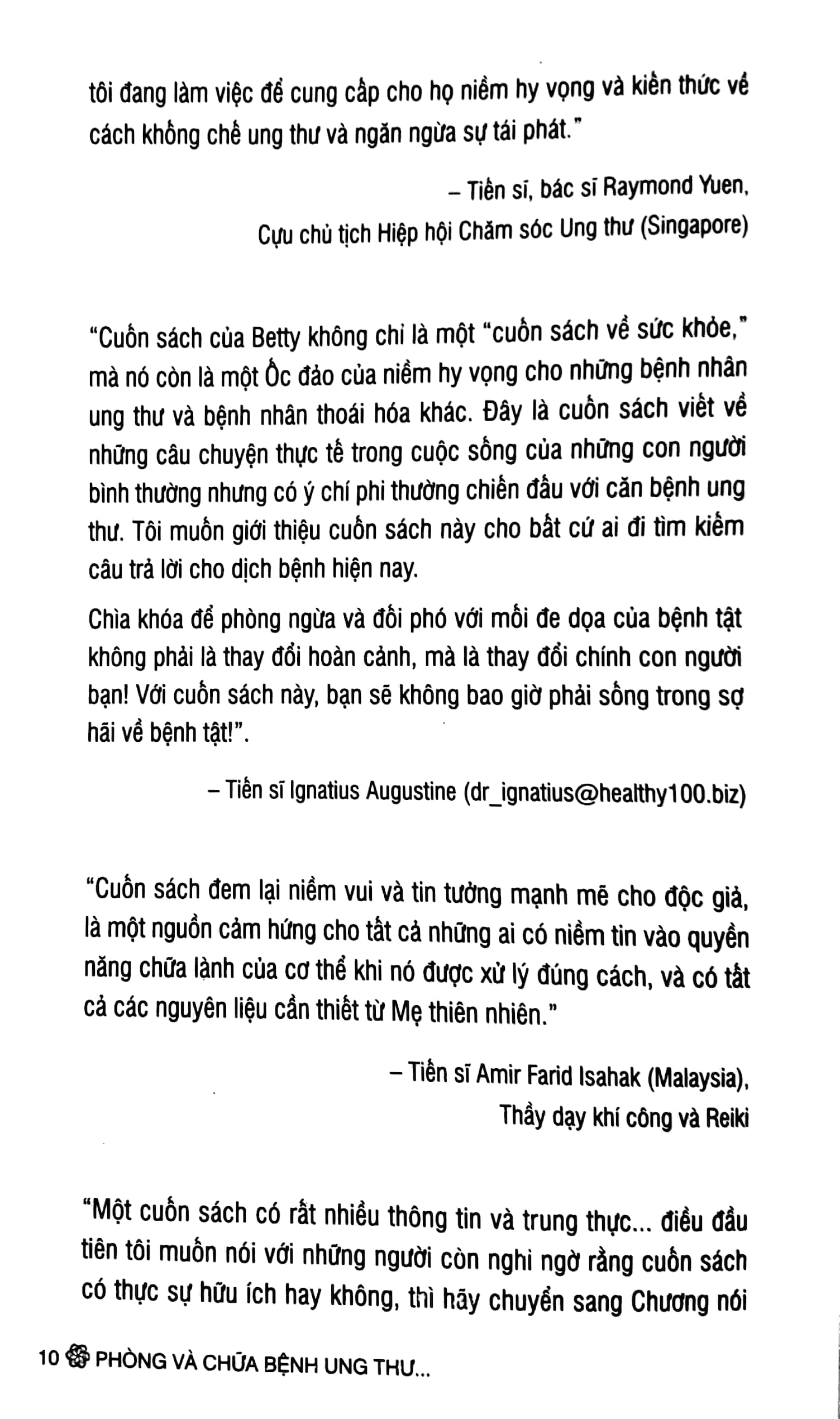 phòng và chữa bệnh ung thư theo phương thức tự nhiên (tái bản 2023)