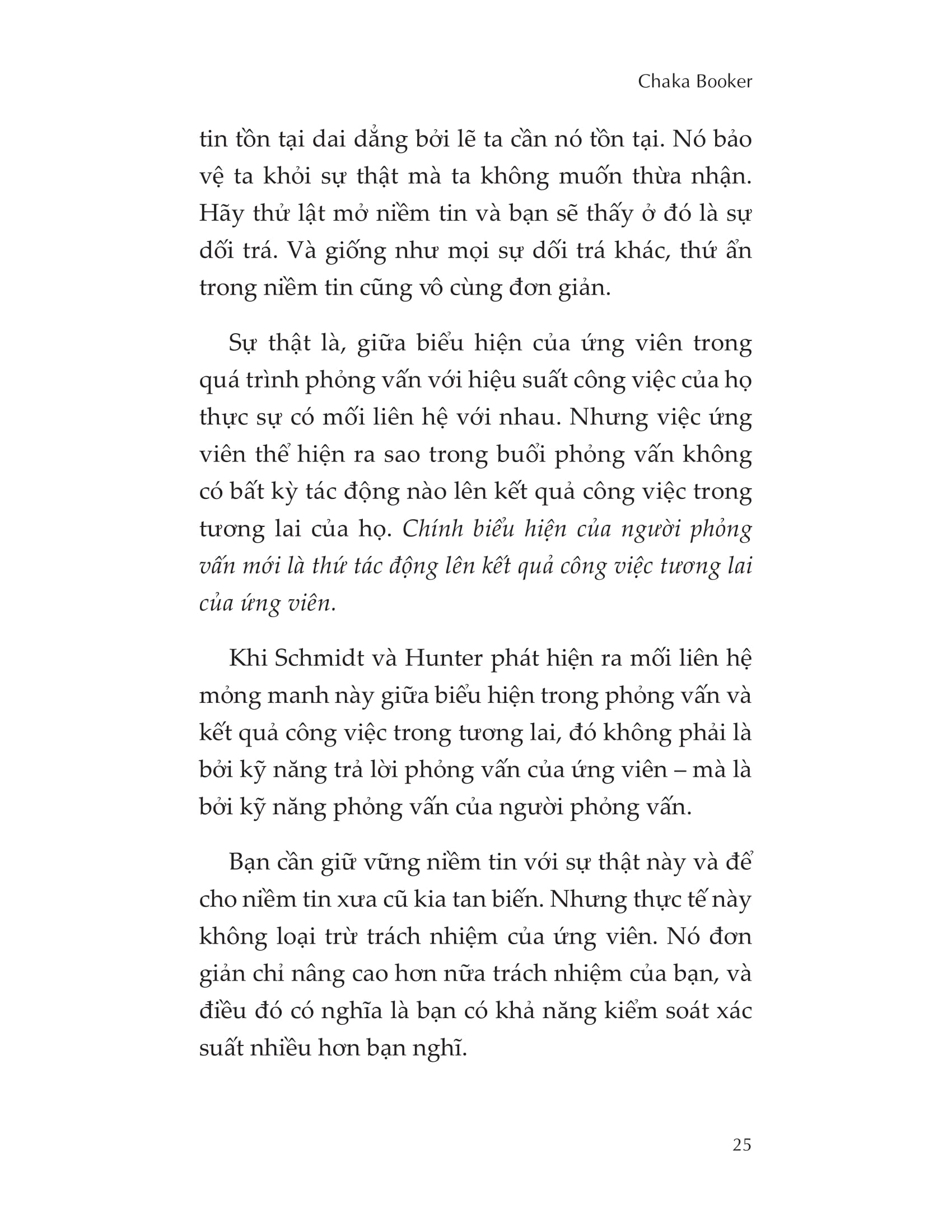 phỏng vấn là cuộc chơi tâm lý, chiến thắng gọi tên người chủ động