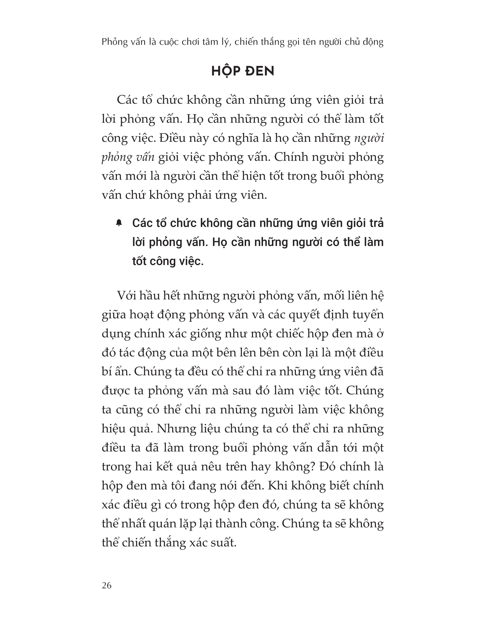 phỏng vấn là cuộc chơi tâm lý, chiến thắng gọi tên người chủ động