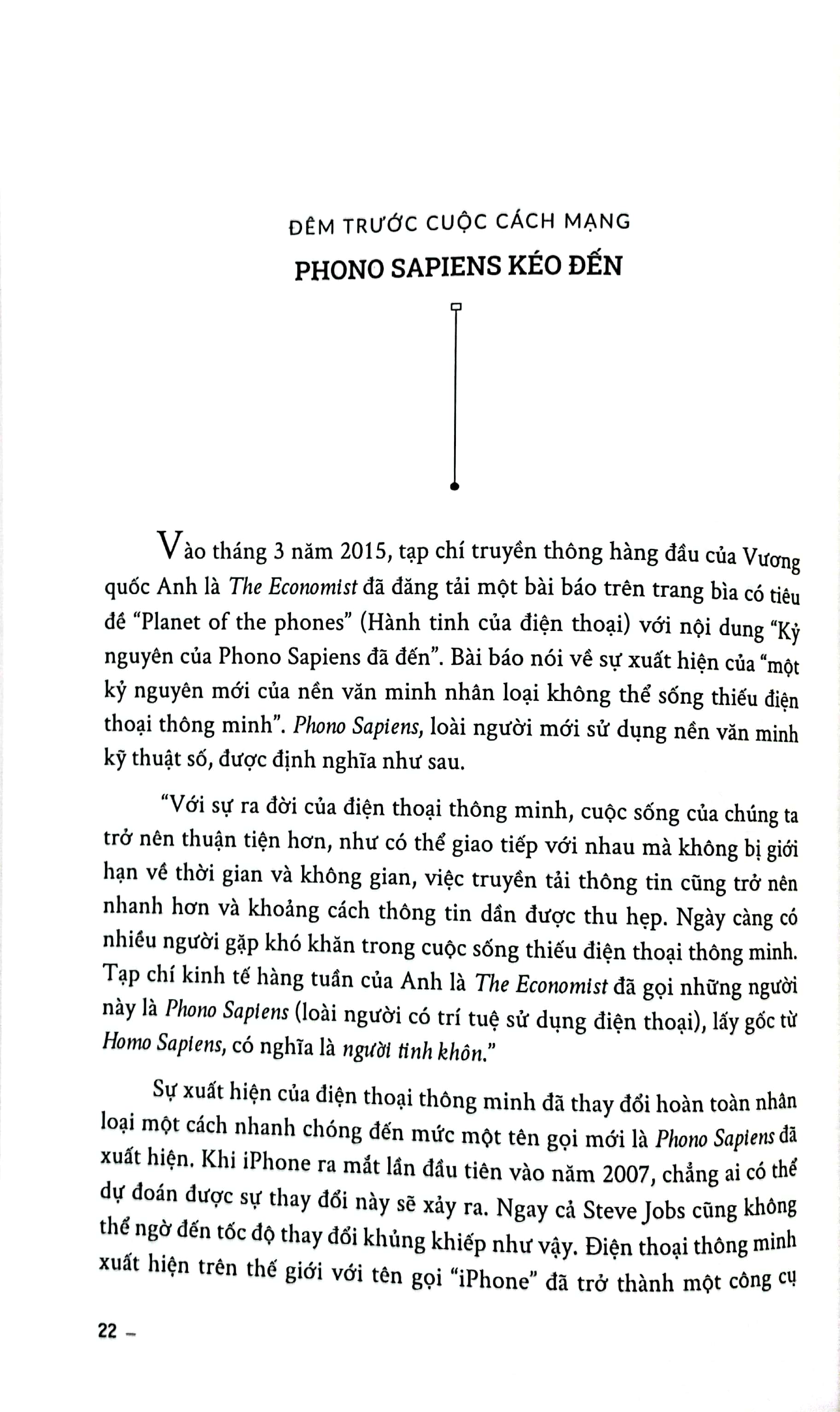phono sapiens - loài người mới sinh ra từ điện thoại thông minh