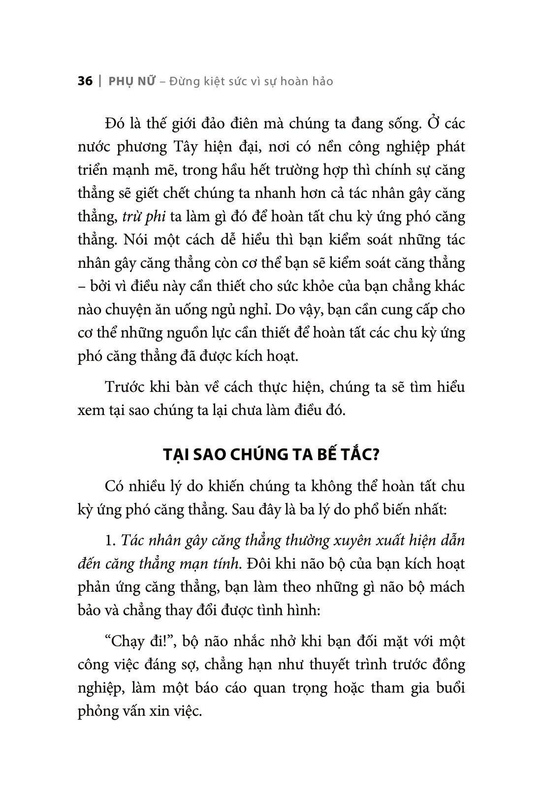 phụ nữ - đừng kiệt sức vì sự hoàn hảo