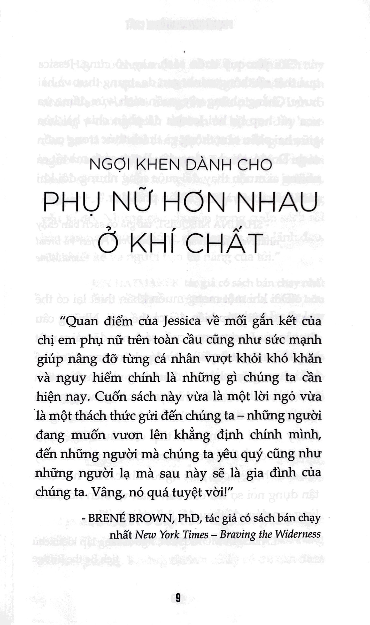 phụ nữ hơn nhau ở khí chất