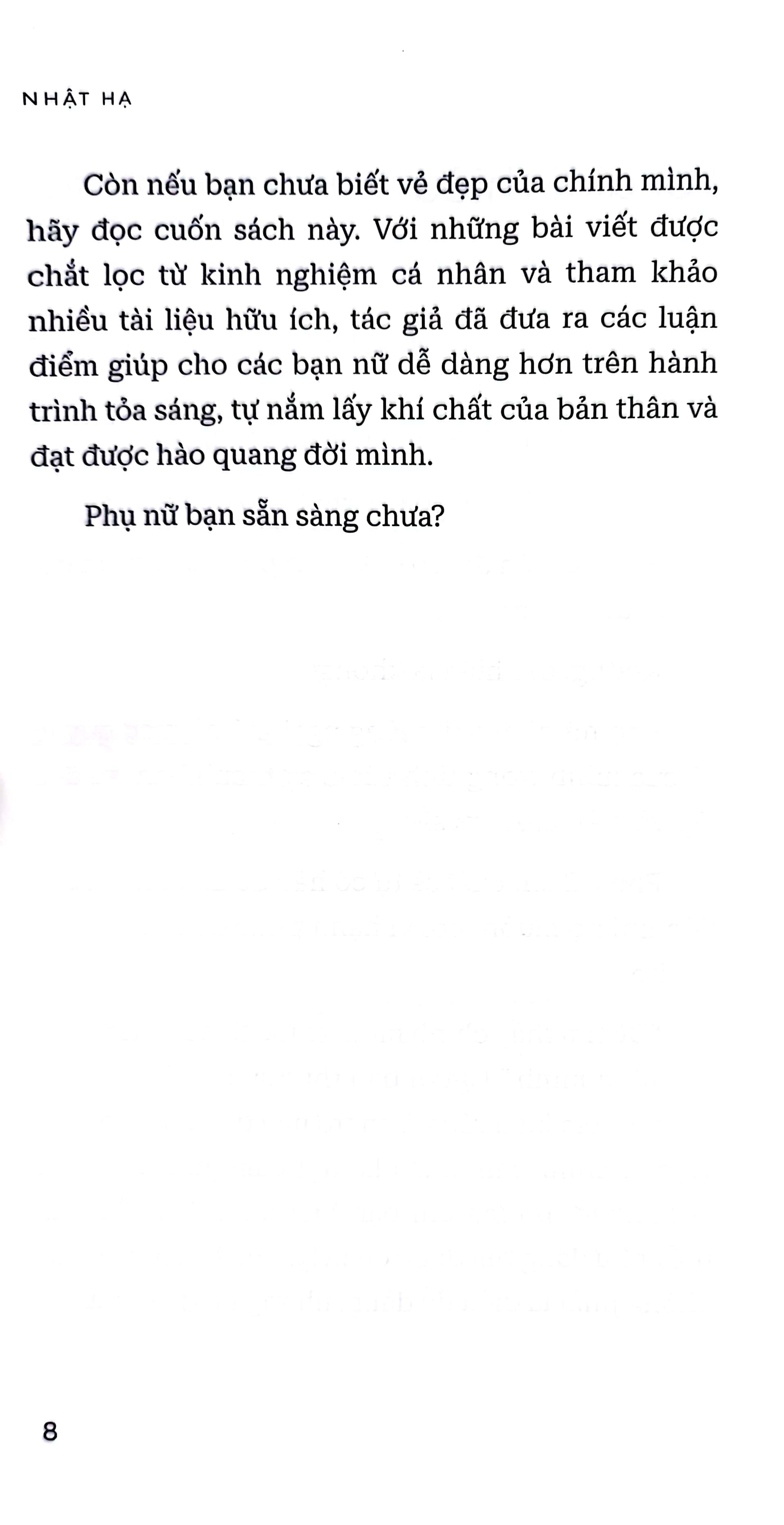 phụ nữ khí chất sẽ tự có hào quang