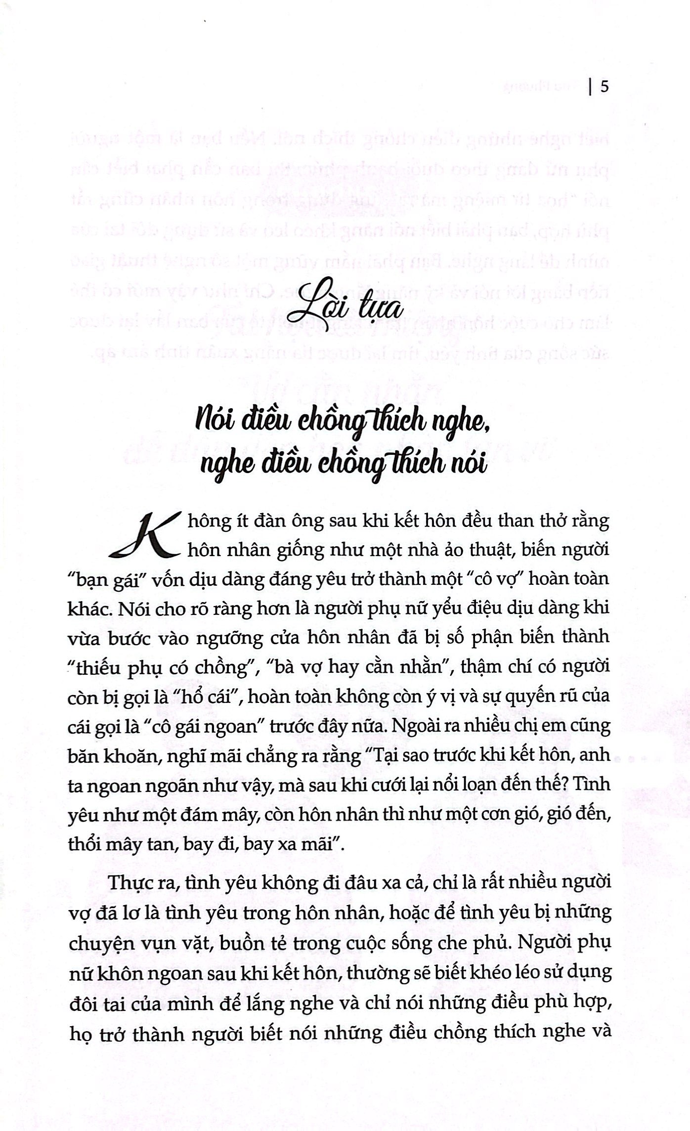 phụ nữ khôn ngoan khéo ăn nói giỏi lắng nghe
