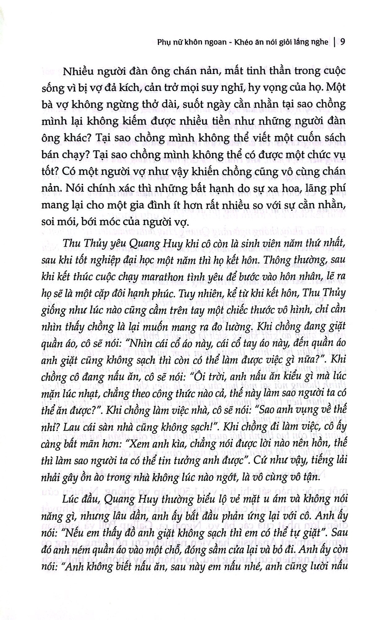 phụ nữ khôn ngoan khéo ăn nói giỏi lắng nghe