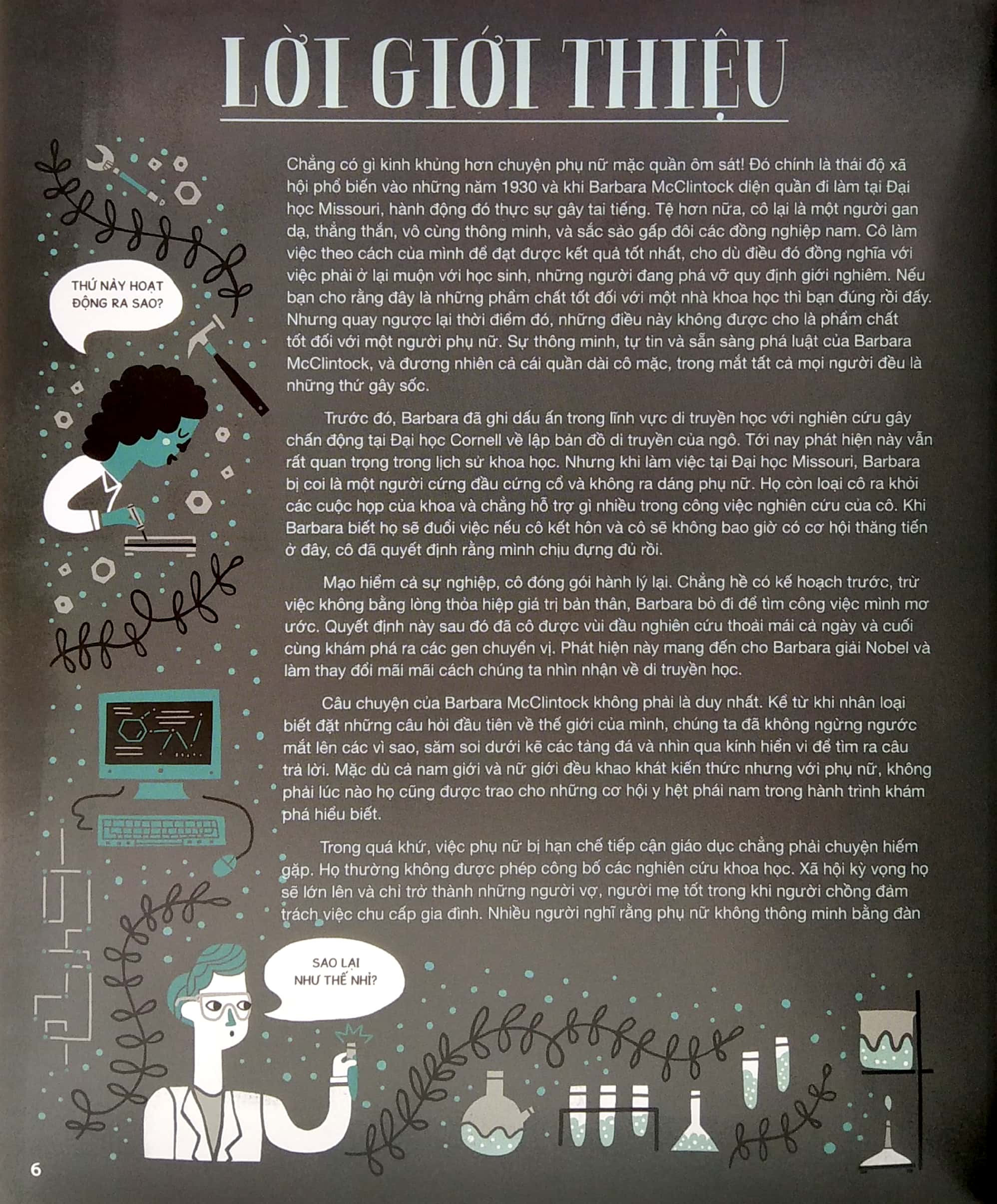 phụ nữ làm khoa học