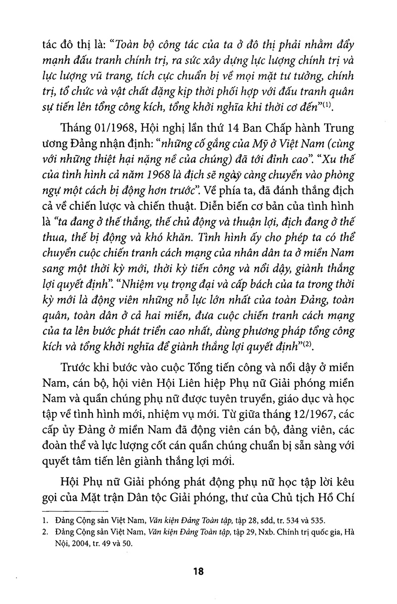 phụ nữ sài gòn gia định và nam bộ trong cuộc tổng tiến công và nổi dậy xuân mậu thân 1968
