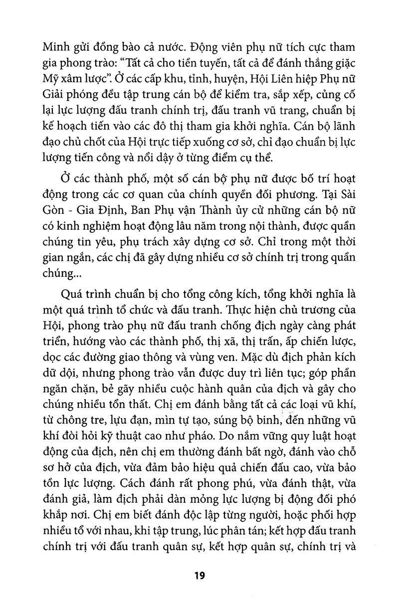 phụ nữ sài gòn gia định và nam bộ trong cuộc tổng tiến công và nổi dậy xuân mậu thân 1968